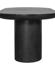 83 Inch Outdoor Dining Table Black Concrete Contemporary Outdoor Dining Tables LOOMLAN By Moe's Home