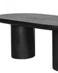 83 Inch Outdoor Dining Table Black Concrete Contemporary Outdoor Dining Tables LOOMLAN By Moe's Home