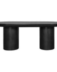 83 in Outdoor Dining Table Black Concrete - LOOMLAN - Moe's Home - Outdoor Dining Tables