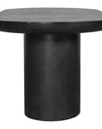 83 in Outdoor Dining Table Black Concrete - LOOMLAN - Moe's Home - Outdoor Dining Tables