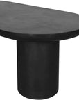 83 in Outdoor Dining Table Black Concrete - LOOMLAN - Moe's Home - Outdoor Dining Tables