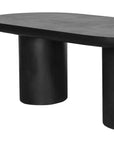 83 in Outdoor Dining Table Black Concrete - LOOMLAN - Moe's Home - Outdoor Dining Tables