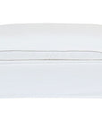 Jason White Fabric Slipcover Outdoor Ottoman -- White
