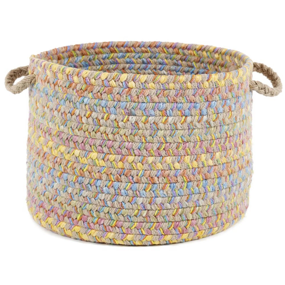 Rhody Rug Playtime Braided Handmade Indoor-Outdoor Basket