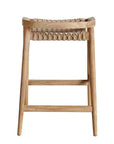Azur Wooden Patio Counter Stool - view 5