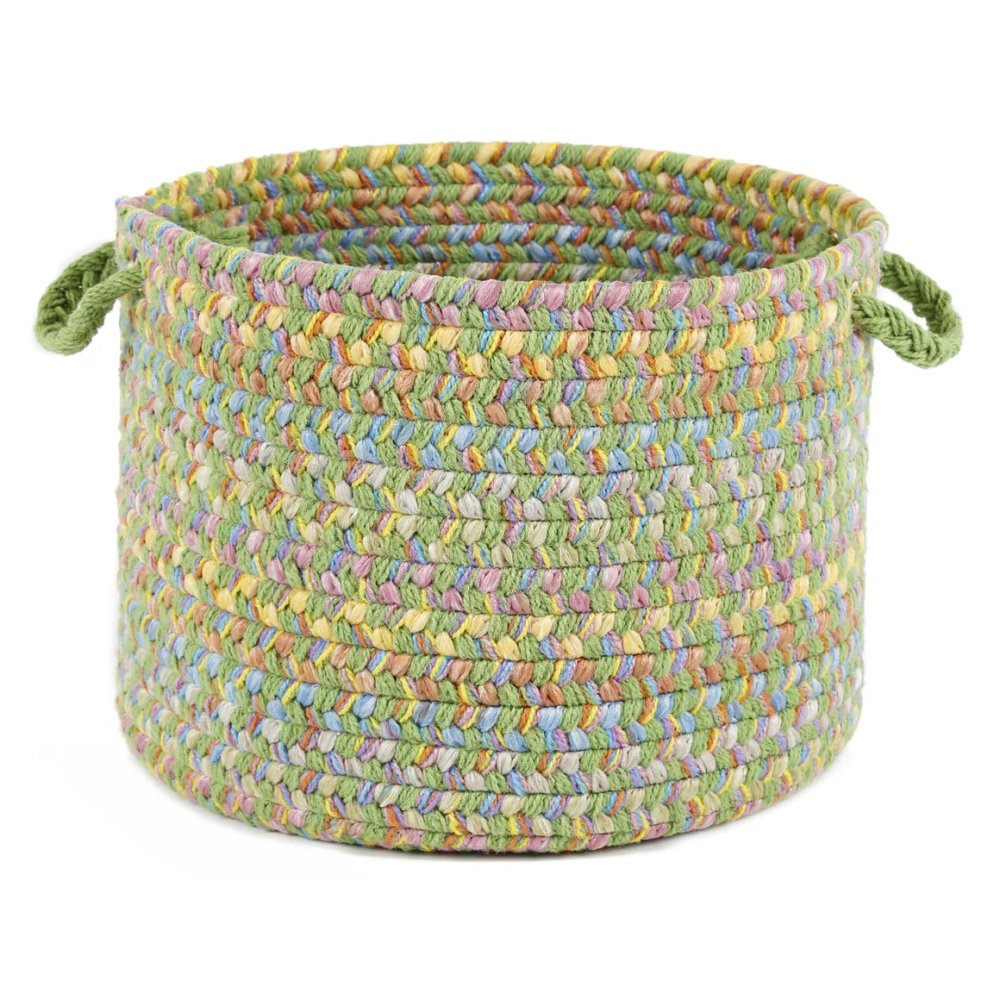 Rhody Rug Playtime Braided Handmade Indoor-Outdoor Basket