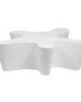 Naka Outdoor Live Edge White Coffee Table -- view 2