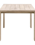 94" Teak Rectangle Dining Table With Umbrella Hole Big Sur Outdoor Dining Tables LOOMLAN By Essentials For Living