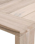 94" Teak Rectangle Dining Table Umbrella Hole Big Sur - LOOMLAN - Essentials For Living - Outdoor Dining Tables