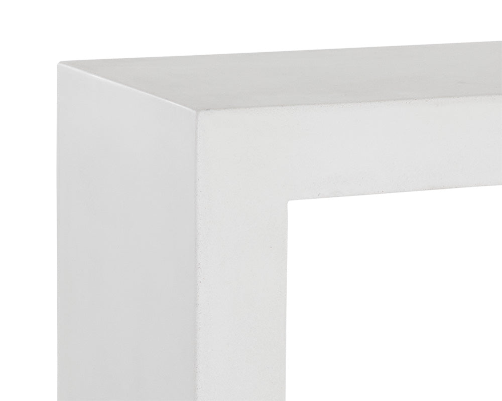 Axle Concrete Outdoor Rectangular Console Table