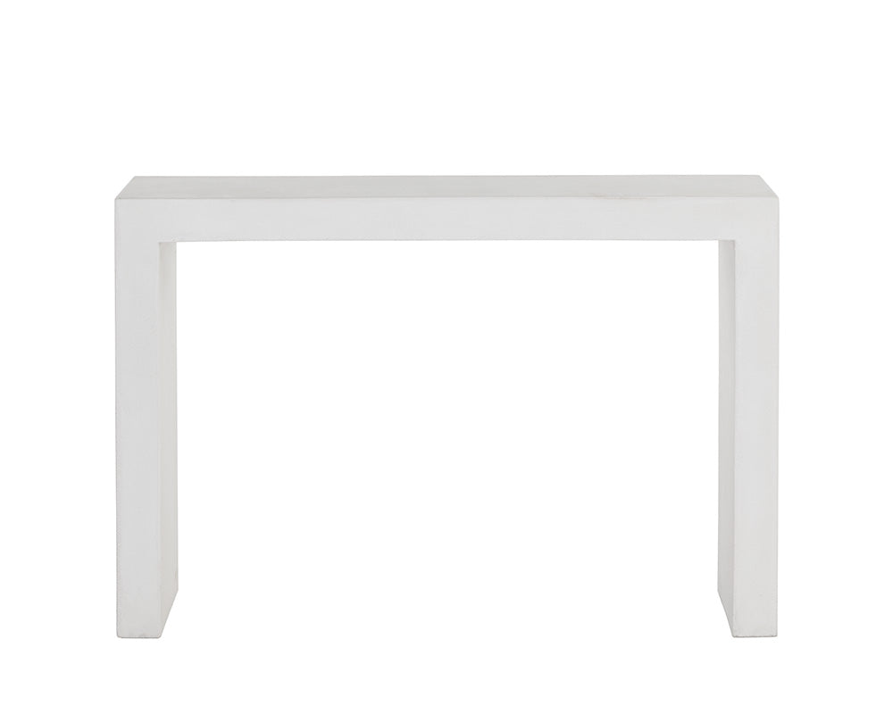 Axle Concrete Outdoor Rectangular Console Table