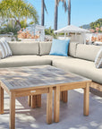 SoHo Teak Patio Sectional Sofa with Sunbrella Cushion -- view 18