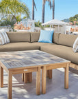 SoHo Teak Patio Sectional Sofa with Sunbrella Cushion -- view 10