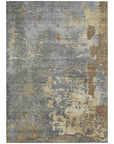 Eloril Brown Washable Indoor-Outdoor Rug