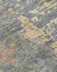 Eloril Brown Washable Indoor-Outdoor Rug