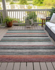 Elyn Blue Washable Indoor-Outdoor Rug