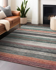 Elyn Blue Washable Indoor-Outdoor Rug