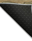 Faerain Green Washable Indoor-Outdoor Rug