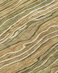 Faerain Green Washable Indoor-Outdoor Rug