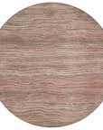 Faerain Brown Washable Indoor-Outdoor Rug