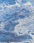Faerara Blue Washable Indoor-Outdoor Rug