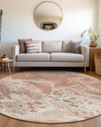 Faerara Orange Washable Indoor-Outdoor Rug