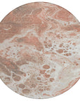 Faerara Orange Washable Indoor-Outdoor Rug
