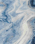 Faeras Blue Washable Indoor-Outdoor Rug