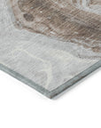 Faeras Brown Washable Indoor-Outdoor Rug