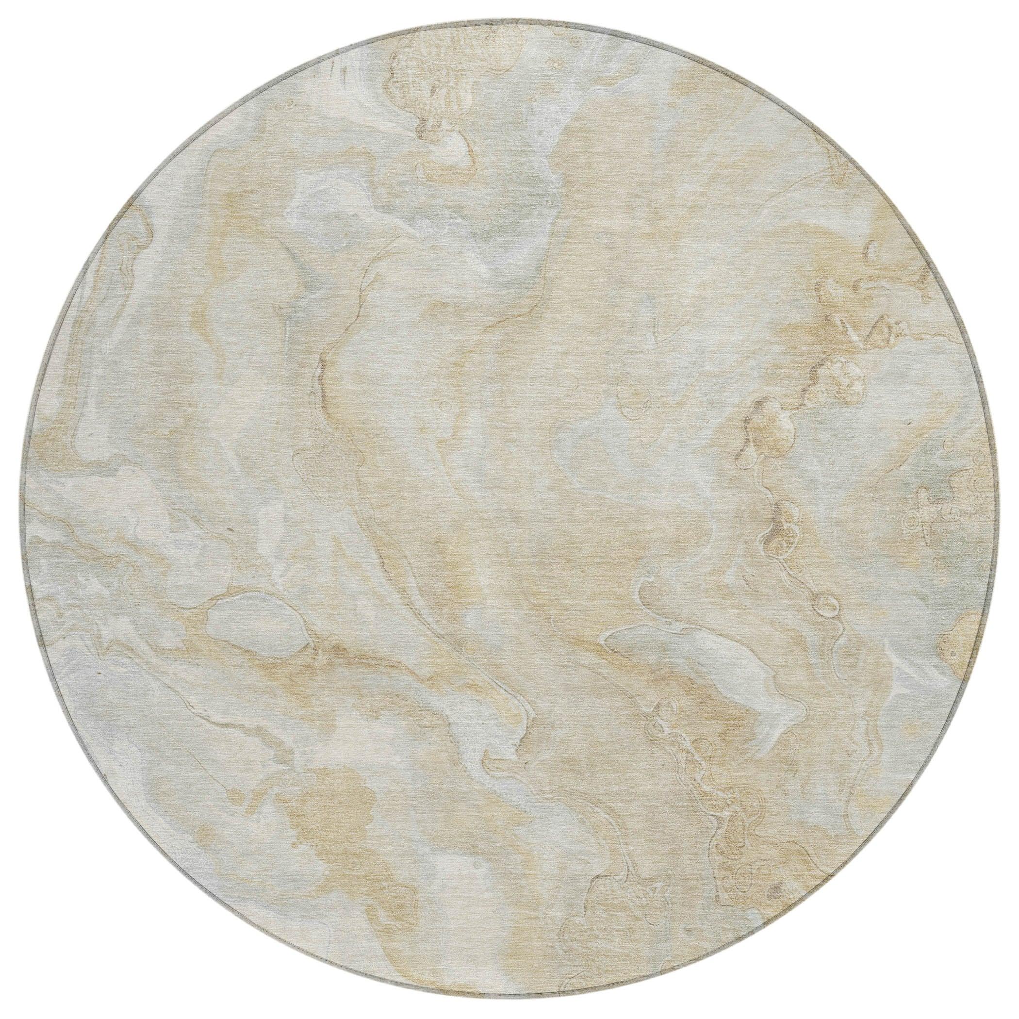 Faerel Brown Washable Indoor-Outdoor Rug