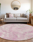 Faerel Pink Washable Indoor-Outdoor Rug