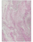 Faerel Pink Washable Indoor-Outdoor Rug