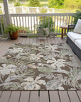 Faereth Brown Washable Indoor-Outdoor Rug