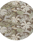 Faereth Brown Washable Indoor-Outdoor Rug