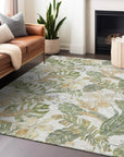 Faereth Ivory Washable Indoor-Outdoor Rug