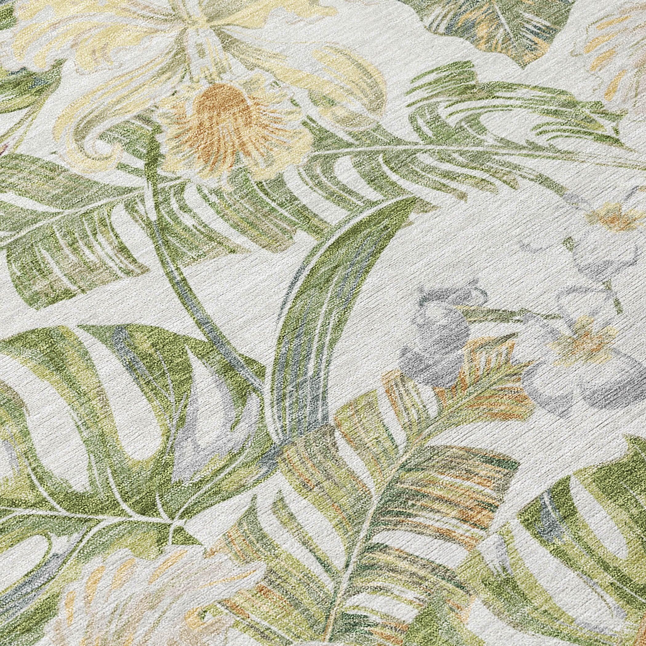 Faereth Ivory Washable Indoor-Outdoor Rug