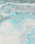 Faeriel Teal Washable Indoor-Outdoor Rug