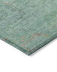 Faerion Blue Washable Indoor-Outdoor Rug