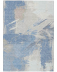 Faerira Denim Washable Indoor-Outdoor Rug