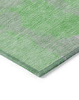 Faerira Green Washable Indoor-Outdoor Rug