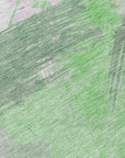 Faerira Green Washable Indoor-Outdoor Rug