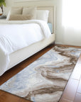 Vaelain Brown Washable Indoor-Outdoor Rug