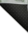 Vaelanor Green Washable Indoor-Outdoor Rug