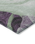 Vaelanor Green Washable Indoor-Outdoor Rug