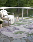 Vaelanor Purple Washable Indoor-Outdoor Rug