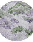 Vaelanor Purple Washable Indoor-Outdoor Rug