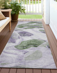 Vaelanor Purple Washable Indoor-Outdoor Rug