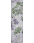 Vaelanor Purple Washable Indoor-Outdoor Rug