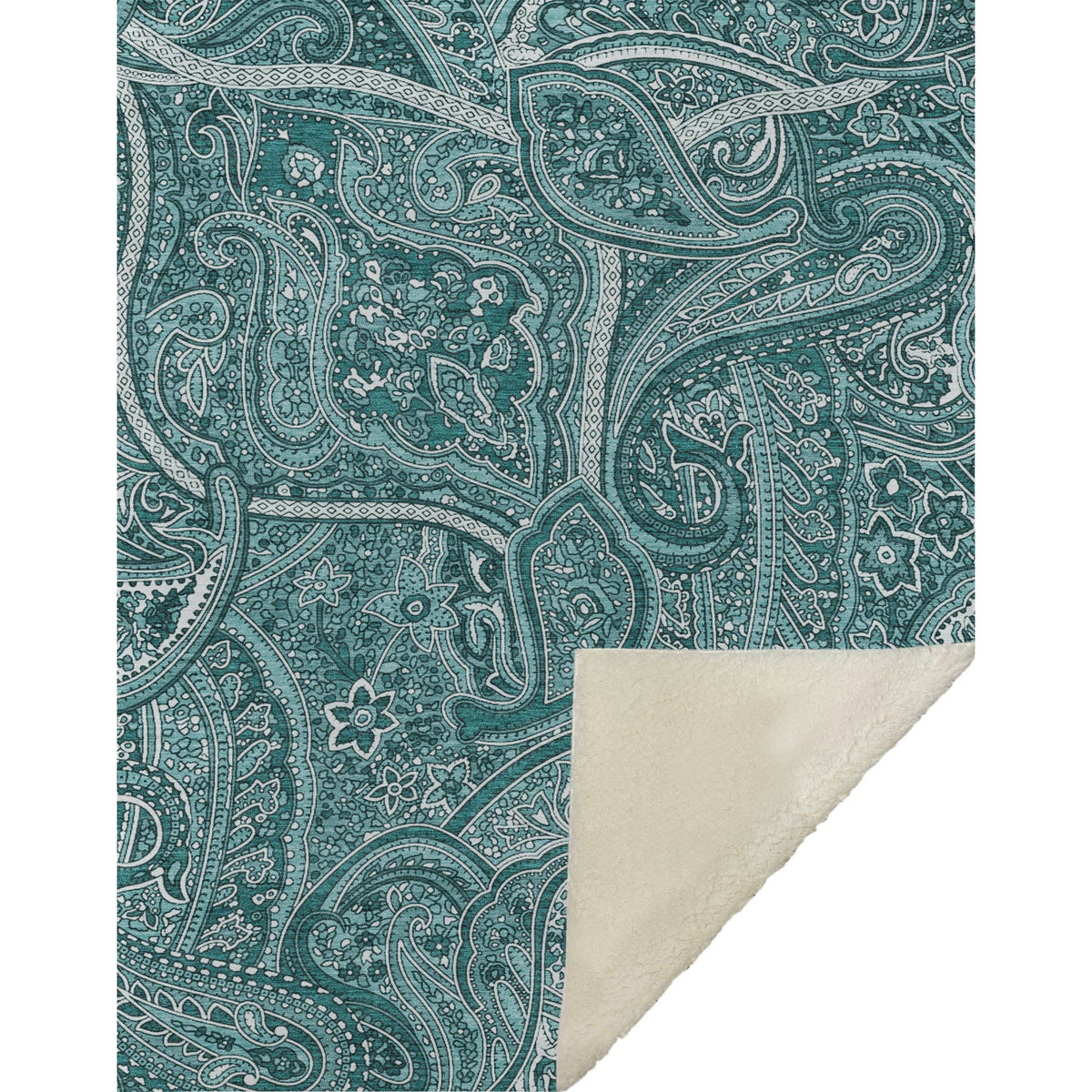 Addison Rugs Woven Blocks Teal Washable Indoor-Outdoor Rug
