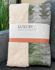 Addison Rugs Angled Checks Green Washable Indoor-Outdoor Rug